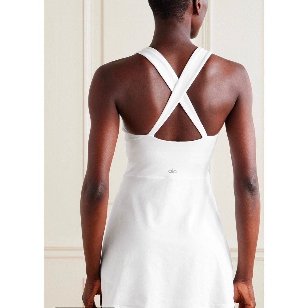 Alo Yoga Alosoft Courtside Tennis Dress  Activewear Pickleball Atheleisure